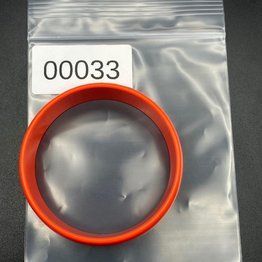 Bangle Bracelet Bright Orange Smooth Round Plastic Size 8" - Picture 5 of 5